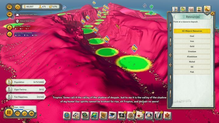 Problematic location of gold deposits. - Shackland - Islands Walkthrough - Tropico 6 Guide