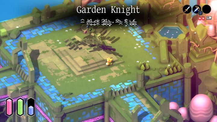 The Garden Knight uses both melee and ranged attacks - Tunic: Garden Knight - boss, how to beat? - Bosses - Tunic Guide