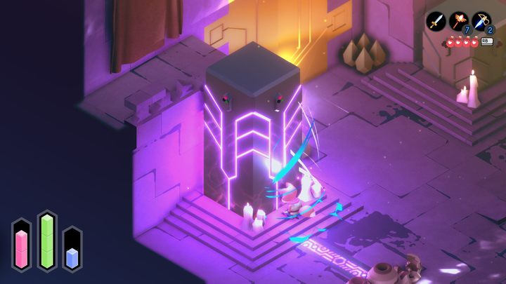 During the game, you may encounter black boxes with small lights - Tunic: Hidden interactions and mechanics - Basics - Tunic Guide