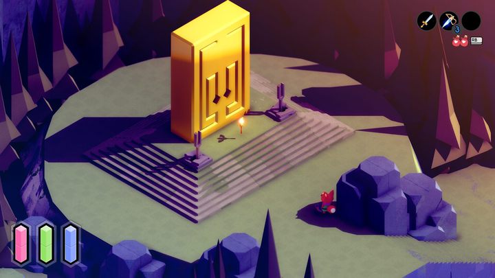 In Tunic, you will find mysterious doors and other objects with drawn lines in four directions: up, down, left, and right - Tunic: Hidden interactions and mechanics - Basics - Tunic Guide