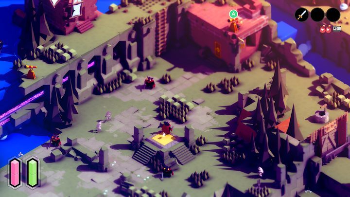 Now, you have an area filled with enemies in front of you, and on your left is the closed Old House - Tunic: Shield - how to find? - FAQ - Tunic Guide