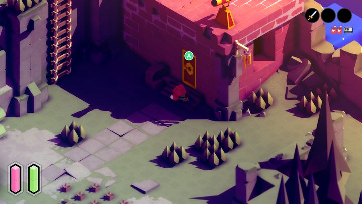 Do not go to the other side of the stream or through the mysterious passage - just follow the stone path and turn left - Tunic: Shield - how to find? - FAQ - Tunic Guide