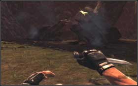 Find the smashed hull piece - there will be lots of dinos around it - to save ammo, use knife - Ghost in the Shadow - Walkthrough - Turok - Game Guide and Walkthrough