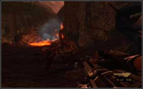 Volcanoes, lava streams - your surroundings are getting more interesting - End of the Road - Walkthrough - Turok - Game Guide and Walkthrough