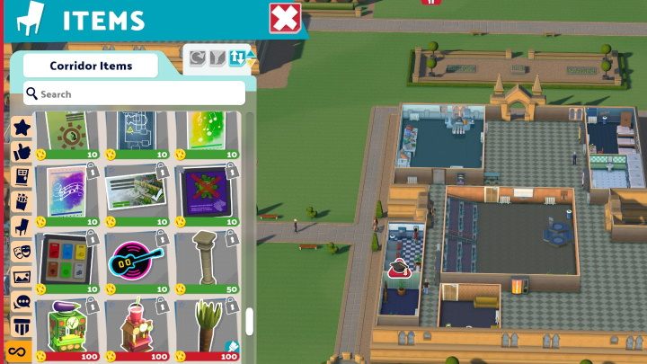 Almost every tab in the Objects section contains items that you unlock with Kudosh - Two Point Campus: Kudosh - how to get? - FAQ - Two Point Campus Guide