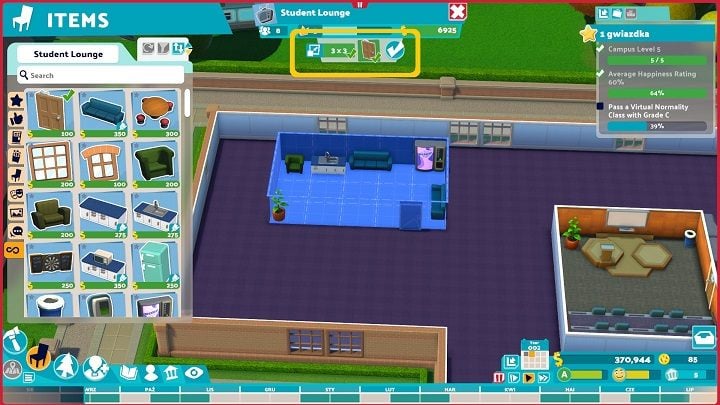 Choose the room that interests you - Two Point Campus: Building rooms - Basics - Two Point Campus Guide