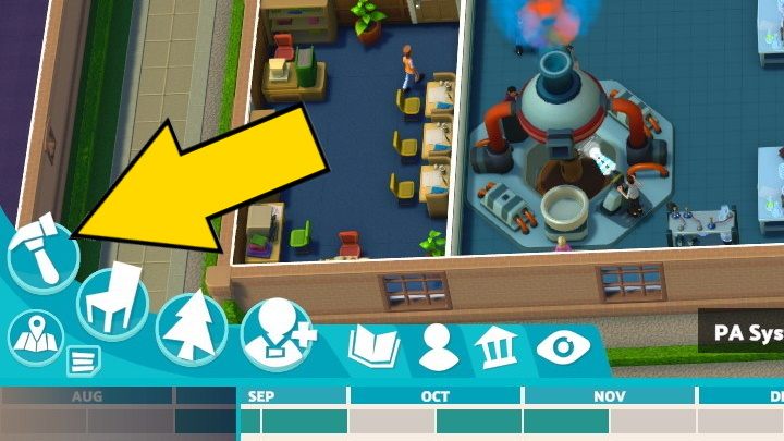 By clicking on this option, you can build currently available rooms on the campus - Two Point Campus: User interface - Basics - Two Point Campus Guide