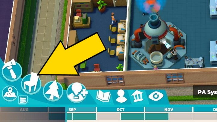 In this section, you will find all utility and decorative objects that you can place on the campus - Two Point Campus: User interface - Basics - Two Point Campus Guide