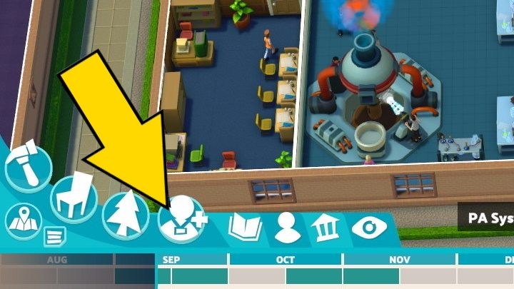 In this tab, you will find an overview of people currently available on the job market, ready to start working at your campus - Two Point Campus: User interface - Basics - Two Point Campus Guide