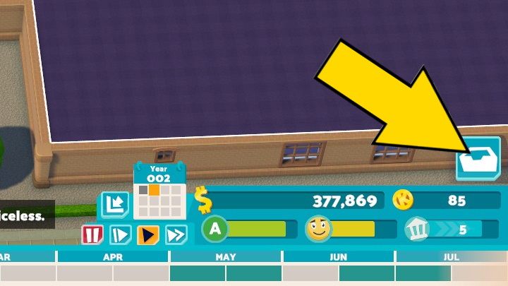 Here you will find your mailbox where you can read the latest news, including requests and financial reports - Two Point Campus: User interface - Basics - Two Point Campus Guide