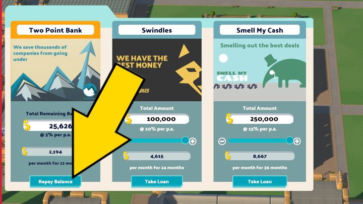 There is an option to repay the loan early - Two Point Campus: Loan - how to take? - FAQ - Two Point Campus Guide