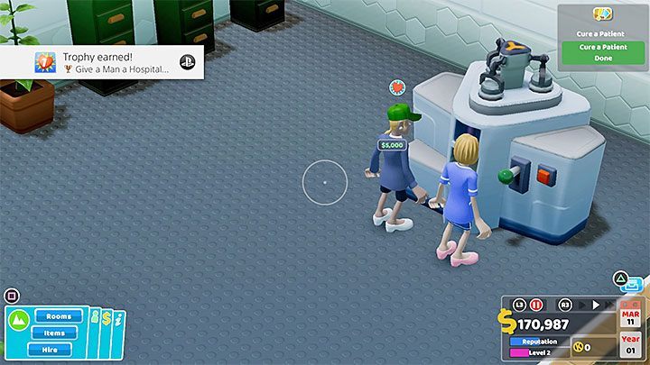 Trophy type: bronze - Trophies and achievements in Two Point Hospital - Appendix - Two Point Hospital Game Guide