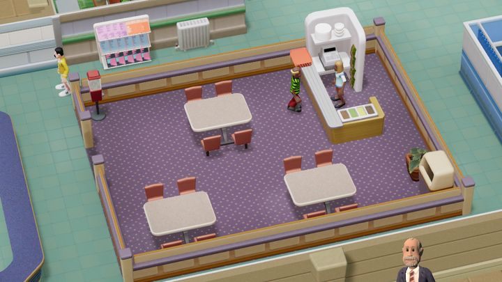Vendor machines are a temporary way to fight hunger and thirst but your café can solve this problem in the long run - Hospital Rooms in Two Point Hospital - Mechanics - Two Point Hospital Game Guide