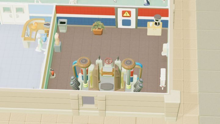 A room that can be unlocked via research in Melt Downs - Hospital Rooms in Two Point Hospital - Mechanics - Two Point Hospital Game Guide