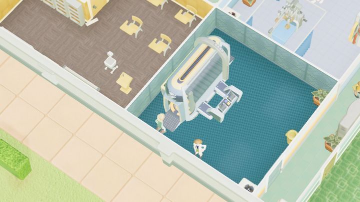 This is a room designed to treat 8-Bitten - Hospital Rooms in Two Point Hospital - Mechanics - Two Point Hospital Game Guide