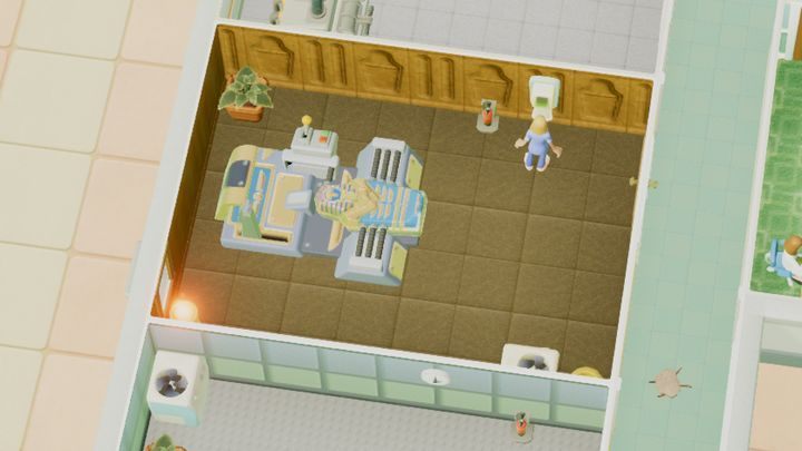 This room is used to treat Premature Mummification - Hospital Rooms in Two Point Hospital - Mechanics - Two Point Hospital Game Guide