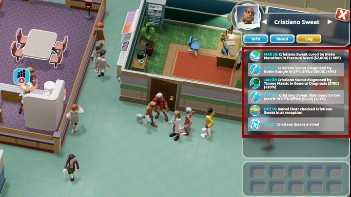 Note: Starting prices for the treatments are given for all diseases - Illnesses in Two Point Hospital - Mechanics - Two Point Hospital Game Guide