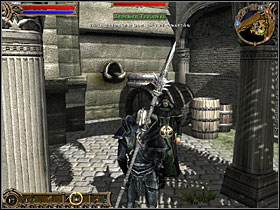 Argos Moraios wants you to report to him of any necromancer activity in the city - Qudinar - Quests - Two Worlds - Game Guide and Walkthrough