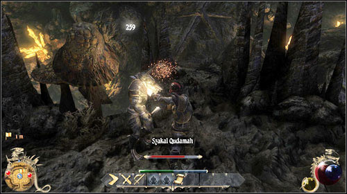 Once you bribe Jazid to refrain from giving the medicine to the miners, you will agree to kill a couple monster whove been killing miners on the lower levels - follow the man to the door (M17:2) - Nutritious Diet | Quests - Merchants Guild - Quests - Merchants Guild - Two Worlds II Game Guide