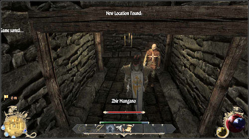 During [Sammy the Bull], inside Sammys house you will meet the Specialists, who came there first and killed the man - The Specialist, A Card-Carrying Member | Main quests - Chapter II - Main quests - Chapter II - Two Worlds II Game Guide