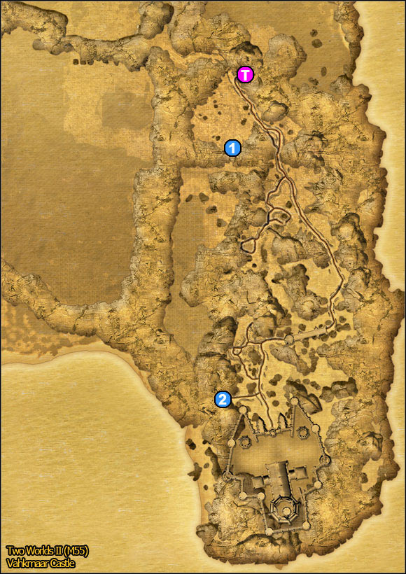 1 - Vahkmaar Castle | World Atlas Maps - Maps - Two Worlds II Game Guide