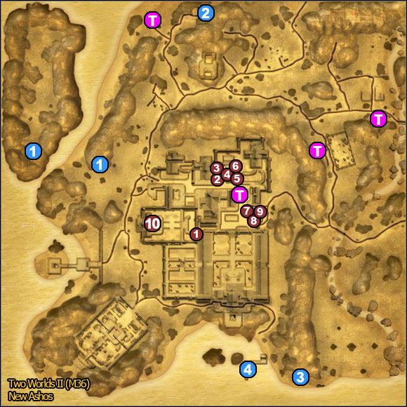 1 - New Ashos | World Atlas Maps - Maps - Two Worlds II Game Guide