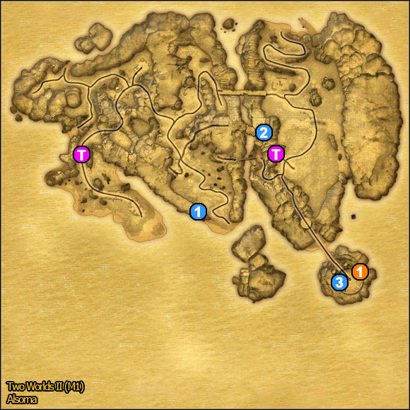 1 - Alsorna | World Atlas Maps - Maps - Two Worlds II Game Guide