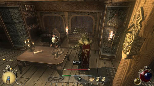 That's why, teleport to [2] and go to Maren's house in [6] - [06-M] Lovers' Conspiracy (1/2) - Walkthrough - Two Worlds II: Pirates of The Flying Fortress - Game Guide and Walkthrough