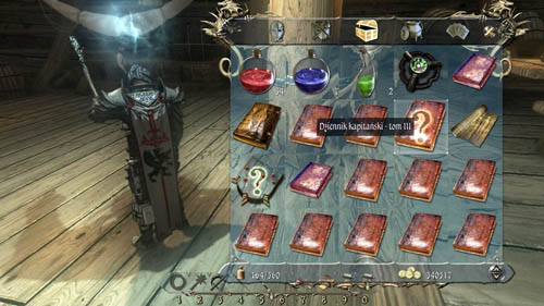 After the completion of the previous task, Captain's Journal - Volume III will be in your possession, and you'll get 5,000 XP for obtaining it - [24-S] Deck-journals - Volume III - Walkthrough - Two Worlds II: Pirates of The Flying Fortress - Game Guide and Walkthrough