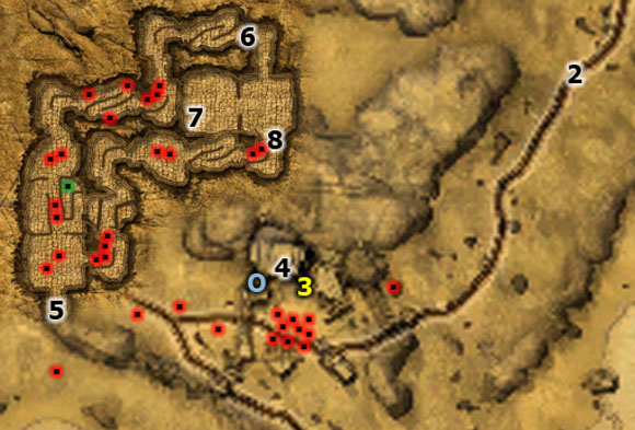 When you get to [2] your destination will be the teleport in [3] (Drowned Mine) - [28-M] We're All Made of Clay - Walkthrough - Two Worlds II: Pirates of The Flying Fortress - Game Guide and Walkthrough