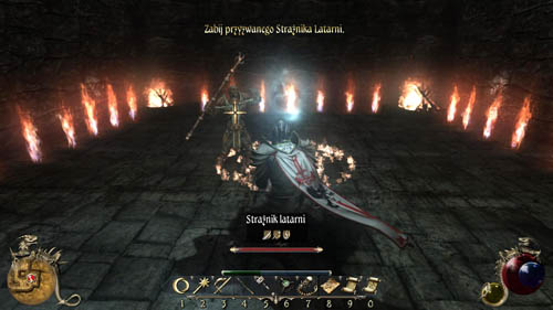 After defeating him search his body and take Fast Traveler shoes that will let you do very high jumps - [34-S] Lighthouse 