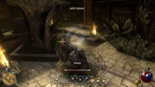 Come back to the quest [46-M] Subconsciousness: Worldviews in Conflict - [48-S] An Eye For An Eye - Walkthrough - Two Worlds II: Pirates of The Flying Fortress - Game Guide and Walkthrough