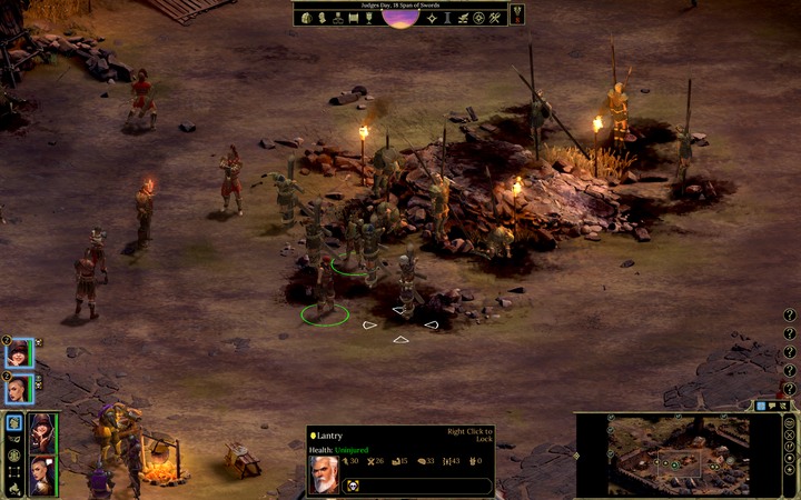 You will come across Lantry for the first time in the Scarlet Chorus Camp - Companions - Important information - Tyranny Game Guide