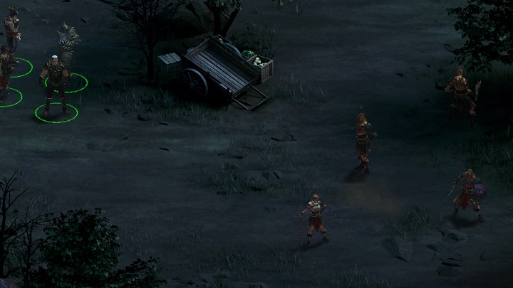 As soon as you enter the location you will notice a group of Scarlet Chorus soldiers - Taking the Outer Valley - main quest | Scarlet Chorus Camp - Scarlet Chorus Camp - Tyranny Game Guide