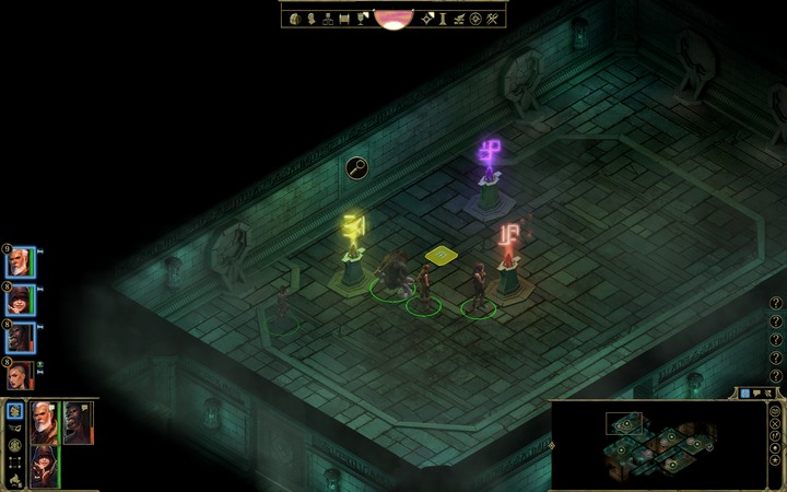 The last camber features a puzzle in which you have to activate three lanterns with different keys: use Citren Torchkey on the left, Rho Torchkey in the middle, and Amith Torchkey on the right - The Symphony of the Forge - main quest | Stone Sea - Stone Sea - Tyranny Game Guide