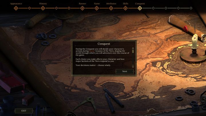 The beginning of Conquest - choose wisely - Conquest - Introduction - Conquest - World Map decisions - Tyranny Game Guide