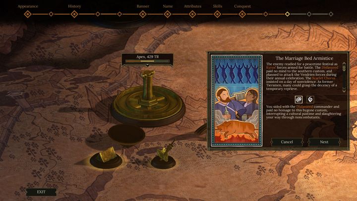 There is a celebration going on in the city. One army wants to wait for it to end, while the other one wants to attack right away. - 2nd Year of the Conquest - Conquest - World Map decisions - Tyranny Game Guide