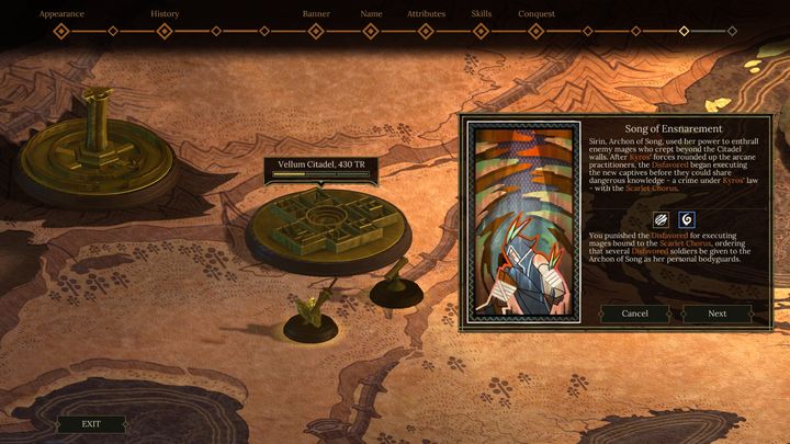 Song of Ensnarement - 3rd Year of the Conquest - Conquest - World Map decisions - Tyranny Game Guide