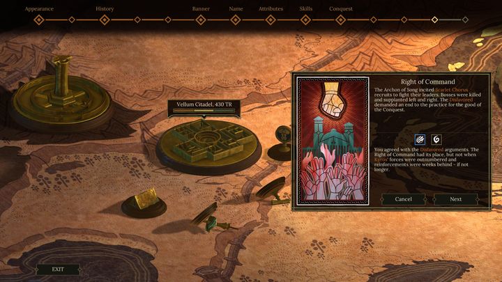 The Chorus has the right to fight for power between its members. - 3rd Year of the Conquest - Conquest - World Map decisions - Tyranny Game Guide