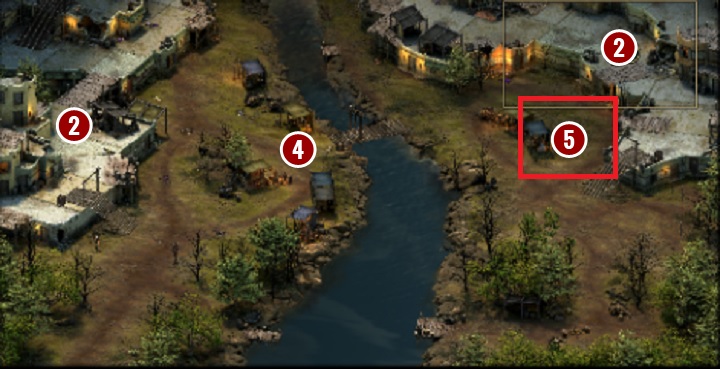On the above map, you can see the location and numbers of enemy forces in the quest - Iron and Blood - main quest | Haven - Haven - Tyranny Game Guide