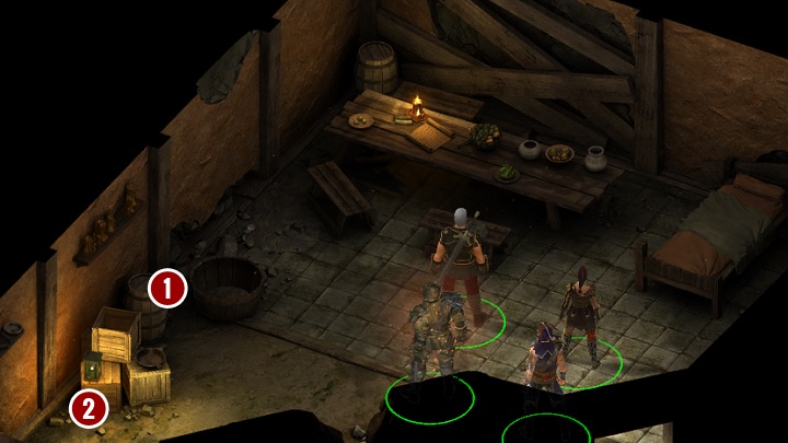 On the picture above, you can see the interior of the house - Forge-Bound Iron - side quest | The Disfavored Camp - The Disfavored Camp - Tyranny Game Guide