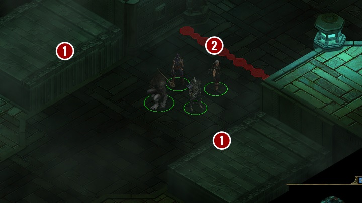 Youll walk near two elevated platforms[1] - A Breach Between Worlds - main quest | Blade Grave - Blade Grave - Tyranny Game Guide