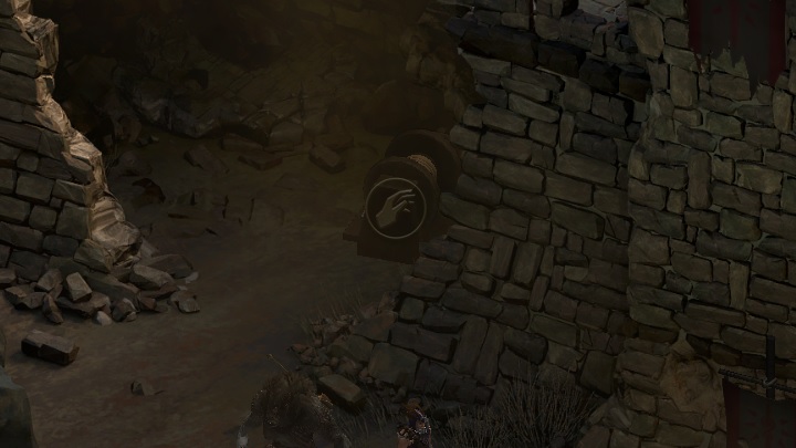 Kill the foes and move slightly west, where you will find turnstile opening the gate - Making a Stand - main quest | Blade Grave - Blade Grave - Tyranny Game Guide