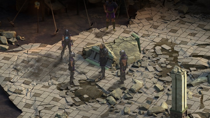 No matter if you decided to destroy the vellum of The Silent Archive, or keep it for yourself, as soon as you leave the location, you will come across Maric (by the Burning Library Entrance) - The Ties That Bind - main quest | Contested Lands - Contested Lands - Tyranny Game Guide