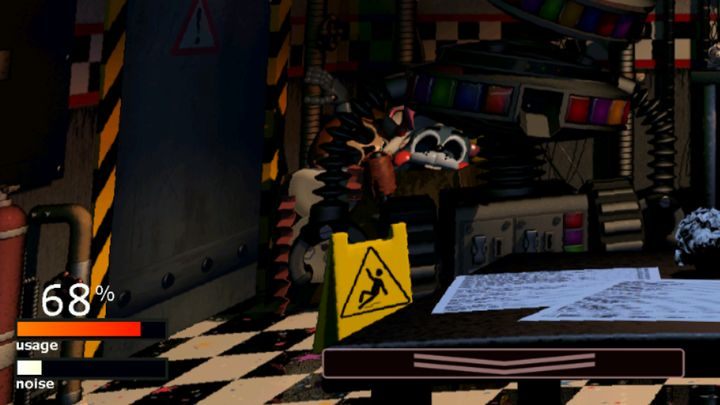 The power usage after activating ventilation system and shutting all doors and air vents. - Power in Ultimate Custom Night - Game Mechanics - Ultimate Custom Night Game Guide