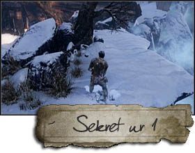 The first secret was hidden near a tree - Uncharted 2: Chapter 1 A Rock and a Hard Place treasures, secrets - Treasures - Uncharted 2 Guide