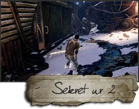 The second secret was hidden near the spot where youll come across the first weapon - Uncharted 2: Chapter 1 A Rock and a Hard Place treasures, secrets - Treasures - Uncharted 2 Guide