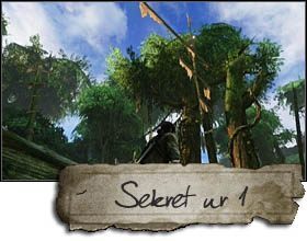 The first secret was hidden in the area of the camp, where the largest battle will take place - Uncharted 2: Chapter 4 The Dig treasures, secrets - Treasures - Uncharted 2 Guide