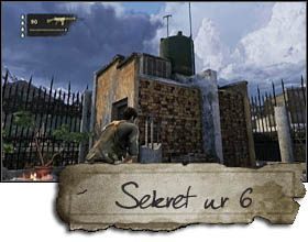 The last treasure is a bit easier to notice - Uncharted 2: Chapter 6 Desperate Times treasures, secrets - Treasures - Uncharted 2 Guide