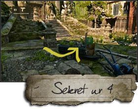 The last valuable item is in the square, in front of the temple, just before the end of the chapter - Uncharted 2: Chapter 7 Theyre Coming With Us treasures, secrets - Treasures - Uncharted 2 Guide